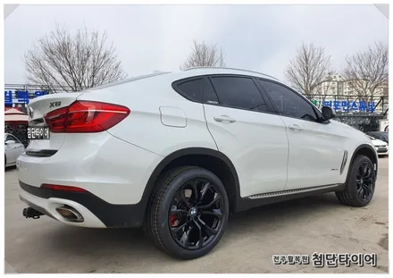 [전주휠복원 첨단타이어] BMWX6 순정20인치 -> 블랙유광휠복원(휠도색+캘리퍼전용 우레탄도색+ 피넬리 / 전주