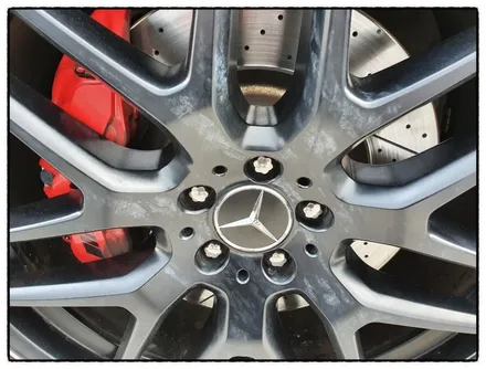 [첨단타이어]벤츠GLE63s AMG 22인치 정품휠복원(블랙무광+다이아몬드컷팅) / 전주