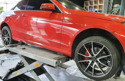[첨단타이어]벤츠 E350 AMG 컨버터블 18인치->19인치 인치업!(신품휠+중고타이어전주휠복원,정읍휠복원 익산휠복원, 김제휠복원, 군산휠복원,남원휠,광주대전목포충남충북휠복원 / 전주