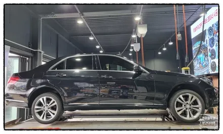 [전주 휠복원 첨단타이어] 벤츠 E250 CDI 17인치 사제휠-> 순정17인치 E클래스 복원휠교체! / 전주