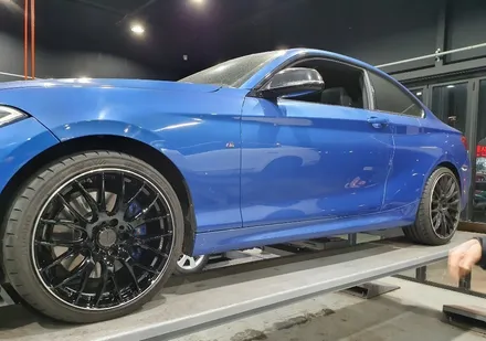 [첨단타이어] BMW 3시리즈 레이즈휠(RAYS) 정품 19인치 휠용접+휠복원 작업후기 / 전주