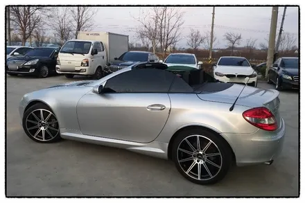 [첨단타이어] 벤츠SLK350 컨버터블 AMG 18인치 도장휠-> 다이아몬드컷팅휠로 교체!! / 전주