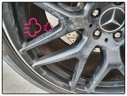 [첨단타이어]벤츠GLE63s AMG 22인치 정품휠복원(블랙무광+다이아몬드컷팅) / 전주