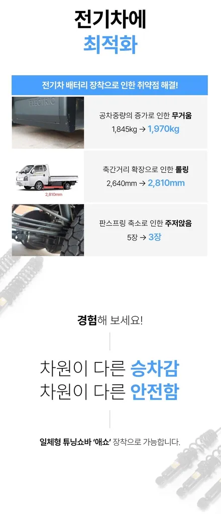 [전주 휠복원 첨단타이어] 현대 포터2 EV 우레탄스프링&언더커버&애쇼쇼바&헬퍼스프링 작업 전주휠튜닝,인치업,브레이크,캘리퍼도색,휠타이어 김제군산남원휠복원,대전광주휠복원 / 전주