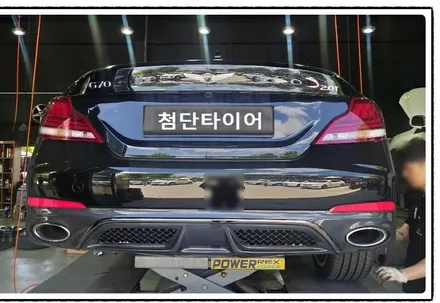 [첨단타이어] 제네시스G70 2.0T 스포츠패키지용 순정19인치 컷팅휠-> G70 3.3T 스포츠패키지용 5스포크 블랙크롬 복원휠 교체작업!전주휠복원,정읍휠 익산휠복원, 김제휠복원 / 전주