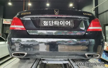 [첨단타이어]에쿠스 VS380 순정19인치 터빈휠복원 / 전주