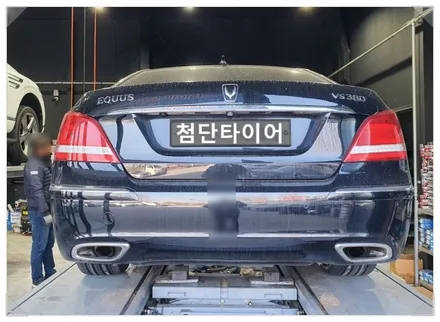 [전주휠복원 첨단타이어] 에쿠스VS380 순정18인치 크롬휠->19인치 인치업( 스퍼터링순정크롬휠+ 금호타이어 245/45R19, 275/40R19 TA71)![군산김제익산휠복원] / 전주