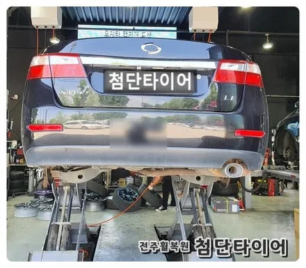 [전주휠복원 첨단타이어] SM5 순정18인치-> QM6 순정18인치 복원휠 교체! / 전주