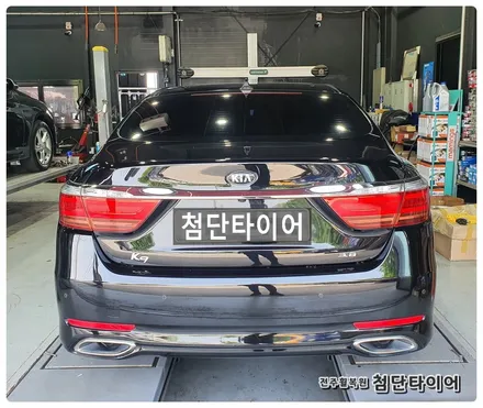 [전주휠복원 첨단타이어] K9 19인치 웨즈크란제 바즈레이아휠 백화현상+바람샘-> / 전주