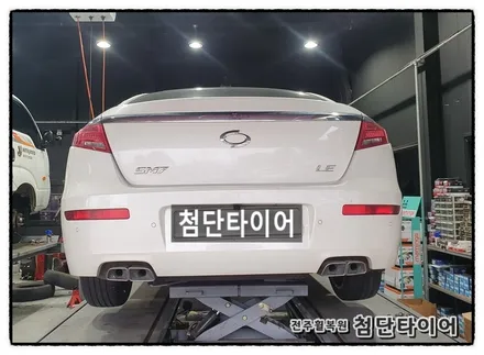 [전주휠복원 첨단타이어] 올뉴SM7 순정18인치 -> SM6 블랙유광순정복원휠교체+ 금호 마제스티9 2254518 / 전주