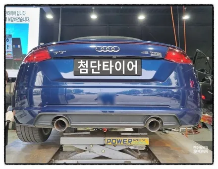 [전주휠복원 첨단타이어] 아우디 TT 컨버터블 순정18인치->블랙유광휠복원  휠도색 튜닝! / 전주