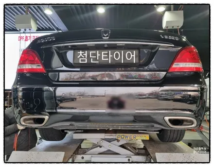 [전주 휠복원 첨단타이어] 에쿠스 순정19인치 EQ900장착 -> 에쿠스스퍼터링 크롬복원휠 교체! / 전주