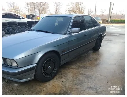 [전주 휠복원 첨단타이어]올드카 BMW 525i E34 16인치 BMW750Li 고스트크롬휠  -> 17인치 인치업 정품 BBS 림폴리쉬 휠복원 장착후기!군산휠복원,김제휠복원 / 전주