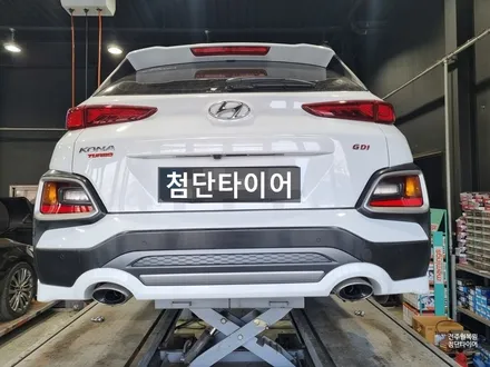 [전주 휠복원 첨단타이어]코나 16인치 순정휠->18인치 인치업튜닝(보하이만 M862 18인치 블랙커스텀 사제신품휠+라우펜타이어 2354518)정읍익산김제휠복원, 군산광주대전휠복 / 전주