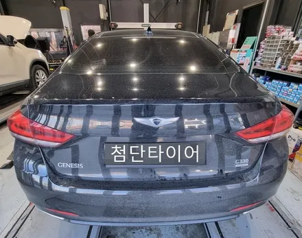 [전주 휠복원 첨단타이어] 제네시스 G330 순정19인치 스크래치/휠손상->신형 제네시스 G80 순정19인치 블랙폴리쉬 커스텀휠복원 튜닝 정읍익산김제휠복원, 군산광주대전휠복원 / 전주