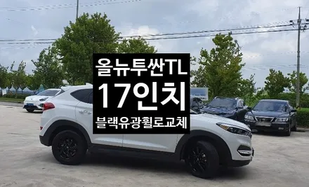 [첨단타이어] 올뉴투싼 TL  17인치순정휠->올뉴투싼 TL 신형 블랙유광복원휠로 교체 / 전주