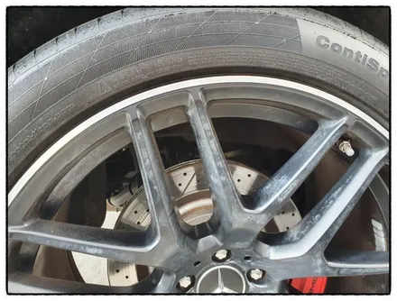[첨단타이어]벤츠GLE63s AMG 22인치 정품휠복원(블랙무광+다이아몬드컷팅) / 전주