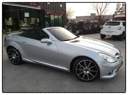 [첨단타이어] 벤츠SLK350 컨버터블 AMG 18인치 도장휠-> 다이아몬드컷팅휠로 교체!! / 전주