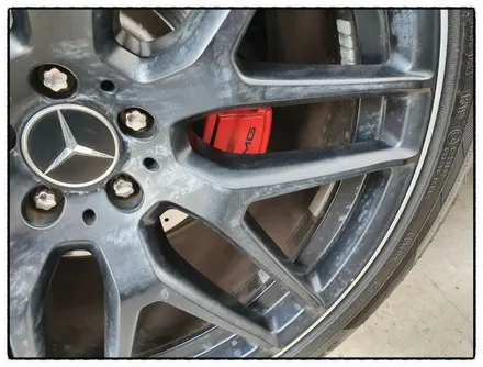 [첨단타이어]벤츠GLE63s AMG 22인치 정품휠복원(블랙무광+다이아몬드컷팅) / 전주