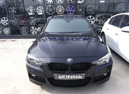[첨단타이어] BMW320d 순정18인치 고스트크롬 휠복원 / 전주
