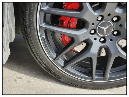 [첨단타이어]벤츠GLE63s AMG 22인치 정품휠복원(블랙무광+다이아몬드컷팅) / 전주