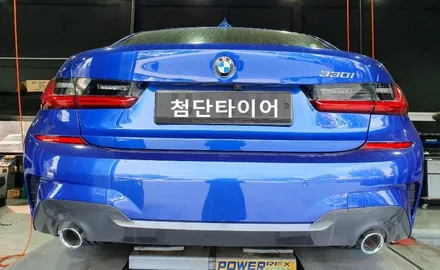 [첨단타이어] BMW 330i 19인치 다이아몬드컷팅 휠복원 / 전주