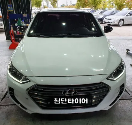 [첨단타이어] 아반떼 AD 18인치 사제휠타이어->17인치순정휠타이어 다운 작업후기 / 전주