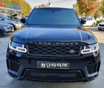 [첨단타이어] 랜드로버 레인지로버스포츠 21인치 블랙유광휠복원+레드캘리퍼도색 작업후기!!! / 전주