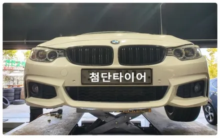 [전주휠복원 첨단타이어] BMW420d(4시리즈) 19인치->18인치(M6신품휠+금호타이어 245/45R18 TA31)교체-정읍익산김제군산휠복원,대전휠광주휠,충북충남휠,전주튜닝 / 전주