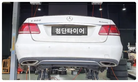 [전주휠복원 첨단타이어] 벤츠E300  W212 순정18인치-> / 전주
