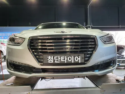 [전주휠복원 첨단타이어] EQ900 순정19인치 고스트크롬 휠복원- / 전주