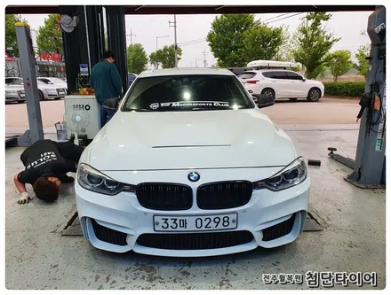 [전주휠복원 첨단타이어] BMW320d  순정18인치->19인치 인치업( / 전주