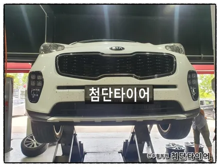 [전주휠복원 첨단타이어] 스포티지QL 19인치 순정휠->올뉴투싼 19인치 순정복원휠교체! / 전주