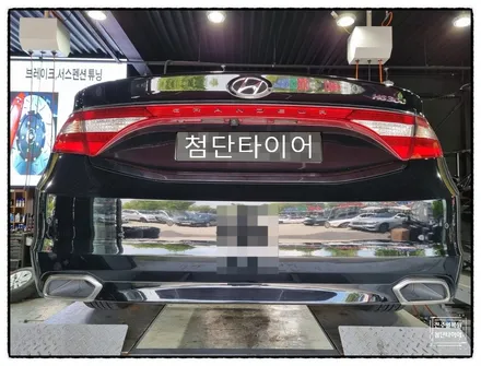 [전주휠복원 첨단타이어] 그랜져HG 17인치 순정휠->18인치 인치업(그랜져IG 순정복원휠+ 245/45R18 금호 솔루스 TA71조합) / 전주