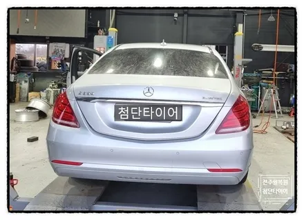[전주 휠복원 첨단타이어]벤츠S350 순정19인치-> 블랙폴리쉬 커스텀복원휠+금호타이어 솔루스 TA31(2454519/2754019) / 전주
