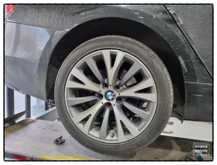 [전주 휠복원 첨단타이어] BMW GT 순정19인치 휠긁힘/휠스크래치 ->BMW7시리즈 순정복원휠 교체! / 전주