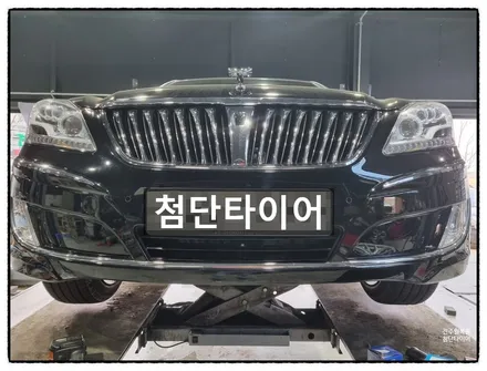 [전주 휠복원 첨단타이어] 에쿠스 순정19인치 EQ900장착 -> 에쿠스스퍼터링 크롬복원휠 교체! / 전주