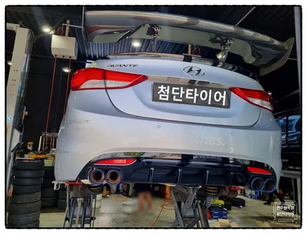 [전주 휠복원 첨단타이어] 아반떼 MD 17인치 사제신품휠 교체 / 전주
