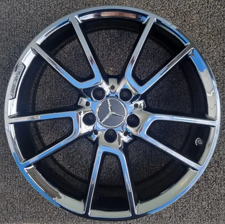 [전주 휠복원 첨단타이어]벤츠 C43AMG 순정19인치 블랙스퍼터링크롬휠복원 남원부안휠복원,정읍익산김제휠복원, 군산휠복원, 광주대전휠복원, 충남충북휠,목포여수휠복원 / 전주
