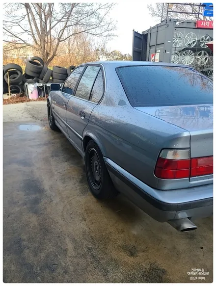 [전주 휠복원 첨단타이어]올드카 BMW 525i E34 16인치 BMW750Li 고스트크롬휠  -> 17인치 인치업 정품 BBS 림폴리쉬 휠복원 장착후기!군산휠복원,김제휠복원 / 전주