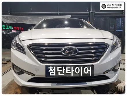 [전주 김제 휠복원 첨단타이어] LF소나타 순정16인치->18인치 인치업( 사제 SFT 익스트림스포츠 XR-1 블랙림컷팅 실버 커스텀 복원휠+2354518 라우펜타이어)튜닝 / 전주