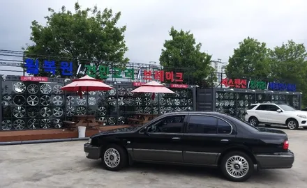 [첨단타이어] 르노삼성 SM520v 순정16인치 다이아몬드컷팅 휠복원- / 전주