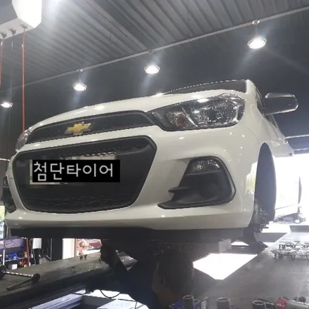 [첨단타이어] 스파크 14인치 깡통휠+타이어->넥스트파크신형복원휠+새타이어조합 전주휠복원,전북휠복원 익산휠복원, 김제휠복원, 군산휠복원, 남원휠복원,자동차튜닝,광주휠복원, / 전주