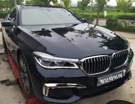 [첨단타이어] BMW 730d 순정 20인치 다이아몬드컷팅 휠복원 / 전주