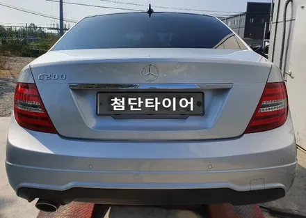 [첨단타이어] 벤츠C200 순정18인치 다이아몬드컷팅 휠복원 - / 전주