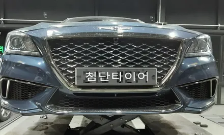 [첨단타이어] 제네시스 G80 18인치휠->G70스포츠  블랙무광복원휠로 교체 작업후기 / 전주