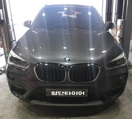 [첨단타이어] BMW X1 순정18인치 다이아몬드컷팅 휠복원 / 전주