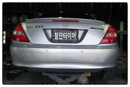 [첨단타이어] 벤츠SLK350 컨버터블 AMG 18인치 도장휠-> 다이아몬드컷팅휠로 교체!! / 전주