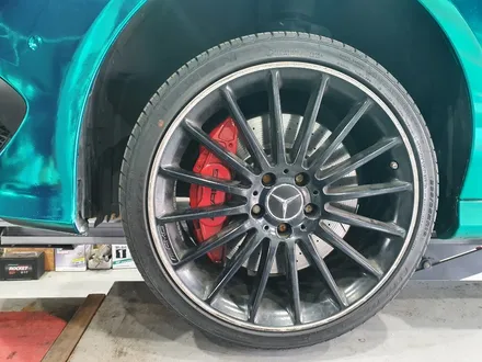 [전주휠복원 첨단타이어] 벤츠 CLA45 AMG 4MATIC  HHO수소 엔진카본크리닝/휠크랙+순정19인치 휠용접=휠복원 작업정읍익산김제군산휠복원,대전휠광주휠,충북충남휠,전주튜닝 / 전주