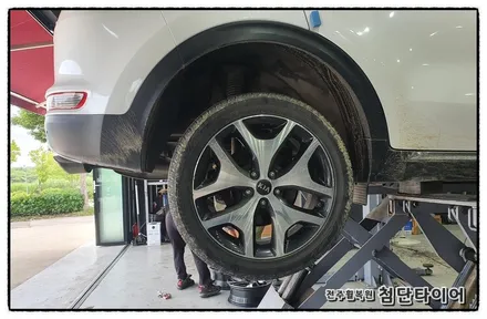 [전주휠복원 첨단타이어] 스포티지QL 19인치 순정휠->올뉴투싼 19인치 순정복원휠교체! / 전주